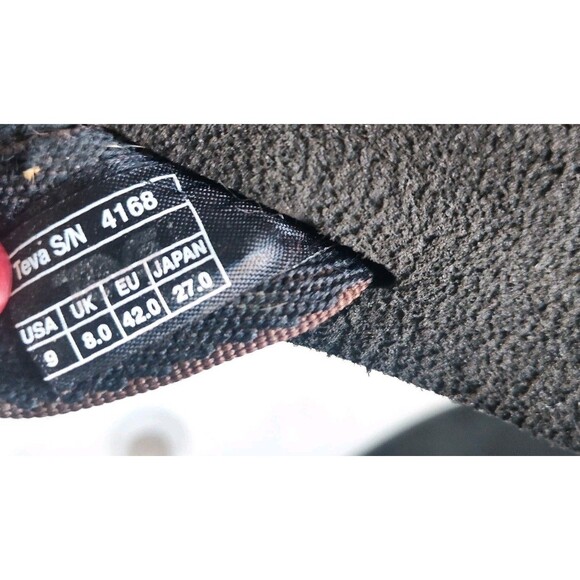 Teva Flip Flops Mens Brown 9 Plaid Mush II Original Sandal Lightweight Quick Dry - Picture 10 of 11